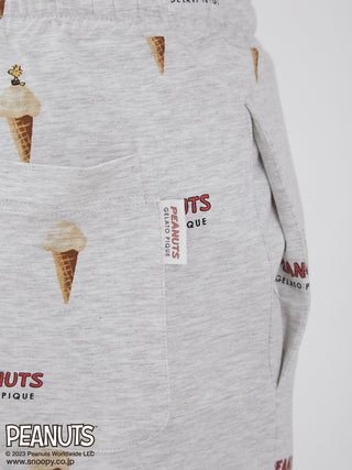 Gelato Pique and PEANUTS have collaborated to create a line of Loungewear Shorts for men, featuring print designs of gelato and peanuts for a cozy hangout vibe. Zoom onTag. 