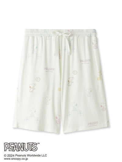 PEANUTS MENS Printed Pajama Shorts gelato pique