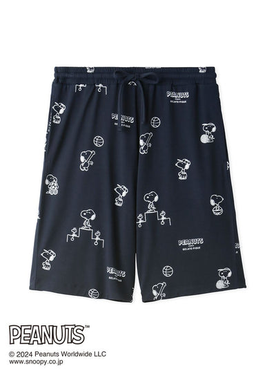 PEANUTS MENS Printed Pajama Shorts gelato pique