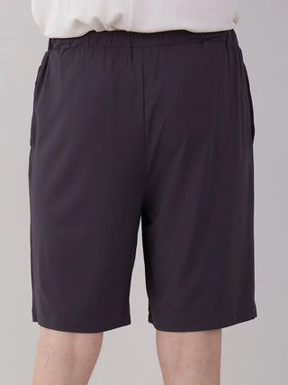 COOL MEN'S Rayon Logo Pajama Shorts in DARK GRAY, Men's Loungewear Shorts at Gelato Pique USA.