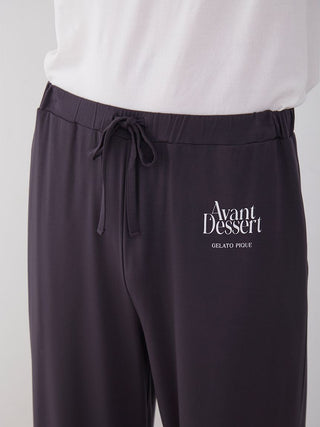 COOL MEN'S Rayon Logo Pajama Pants in DARK GRAY, Men's Loungewear Lounge Pants at Gelato Pique USA.