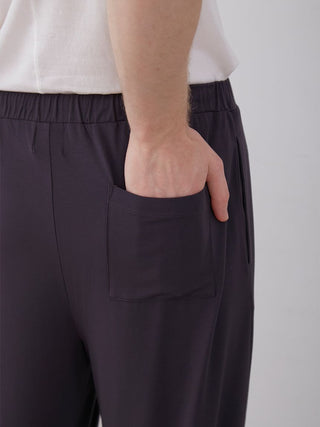 COOL MEN'S Rayon Logo Pajama Pants in DARK GRAY, Men's Loungewear Lounge Pants at Gelato Pique USA.