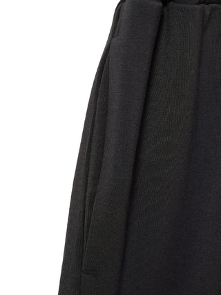 Black MEN'S COOL Rayon Lounge Shorts close-up, featuring soft, breathable fabric and relaxed fit for comfort and style.