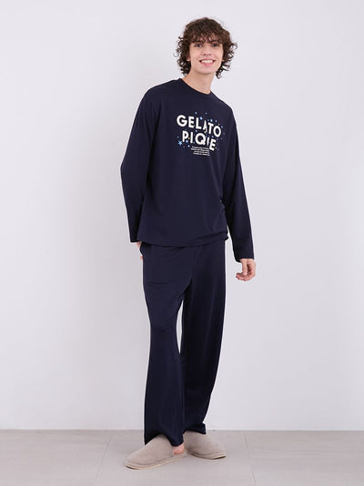 Mens Inlay Star Logo Lounge Pants gelato pique