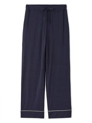 Ultra-Soft Rayon Piping Pajama Pants in NAVY, Men's Loungewear Lounge Pants at Gelato Pique USA.