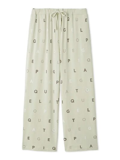 Rayon Logo Motif Men's Lounge Pants gelato pique