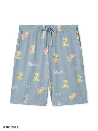 [SUPER MARIO] [MENS]Toad & Yoshi Pants gelato pique
