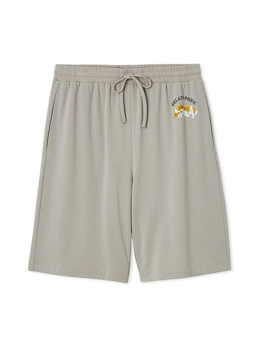 Men's Cool-Touch Rayon Sleeping Dog Shorts