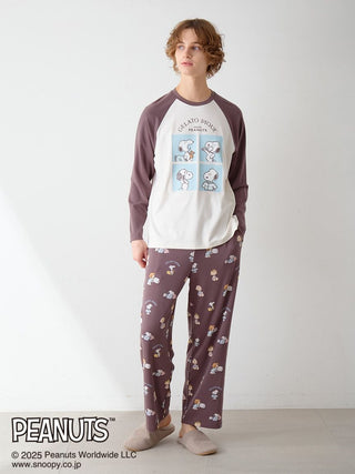 [PEANUTS] [MENS] Original Art Print Long Pants