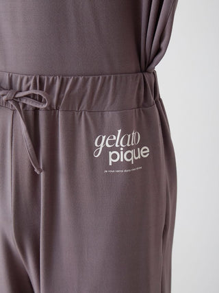 Mens Rayon One Point Logo Pants