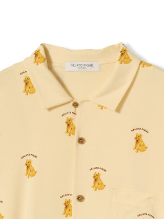 Men's Rayon Schnauzer Pattern Shirt