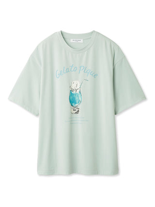 Cream Soda Mens Lounge Shirts,  a comfy loungewear in Light Blue at Gelato Pique USA
