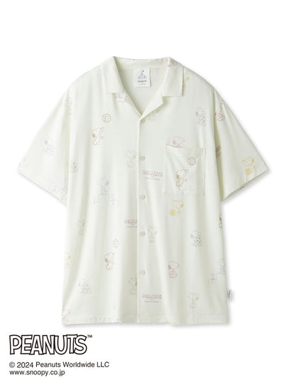PEANUTS MENS Printed Pajama Shirt gelato pique