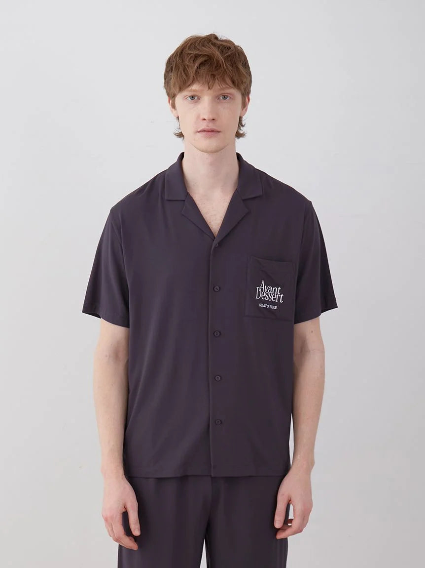 COOL MEN'S Rayon Logo Pajama Sleep Shirt COOL MEN'S Rayon Logo Pajama Sleep Shirt