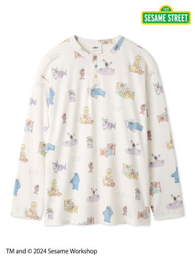 【SESAME STREET】MEN'S All-Over Print Pullover gelato pique