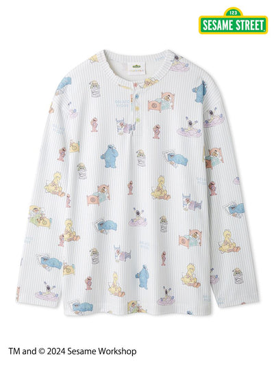 【SESAME STREET】MEN'S All-Over Print Pullover gelato pique