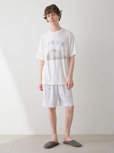 Men's Seal Logo Lounge Shirt gelato pique