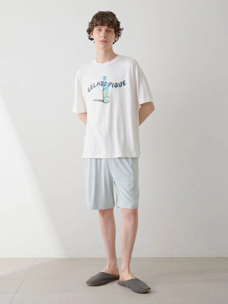MEN's Cool-Touch Rayon Summer T-shirt & Shorts Set