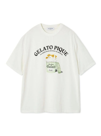 MEN's  Cool-Touch Rayon Sleeping Dog T-Shirt gelato pique