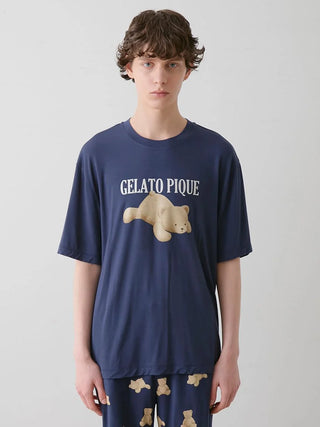 MEN's Cool-Touch Bear One-point T-shirt & Shorts Set