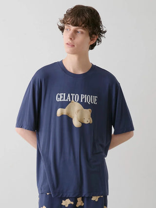 MEN's Cool-Touch Bear One-point T-shirt & Shorts Set