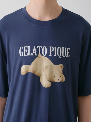 MEN's Cool-Touch Bear One-point T-shirt & Shorts Set