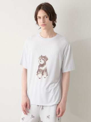 MEN's Summer Schnauzer One Point T-shirt