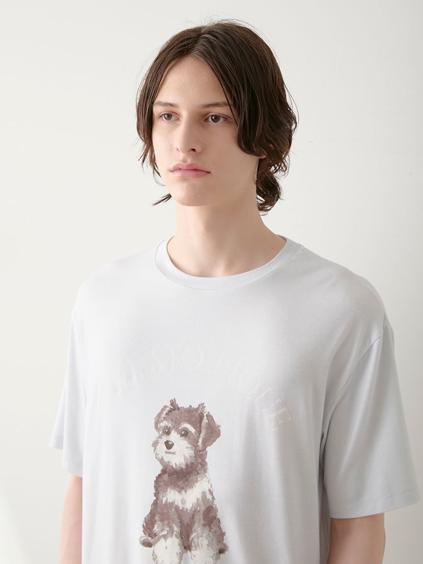 MEN's Summer Schnauzer One Point T-shirt