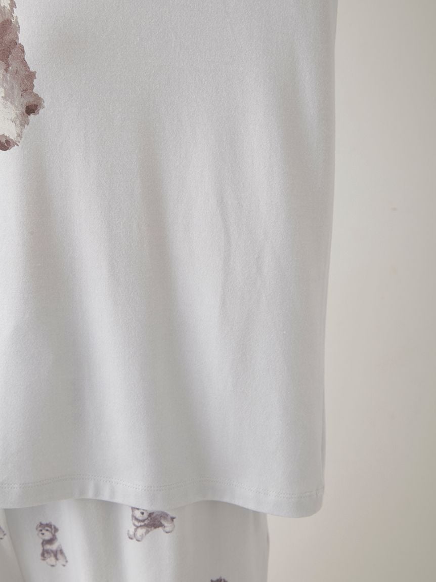 MEN's Summer Schnauzer One Point T-shirt
