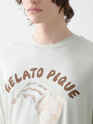 Mens Sleeping Cat Rayon One Point T-Shirt