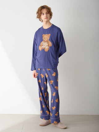 [HOLIDAY] Men's Bear One-point Long T-shirt