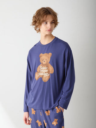 [HOLIDAY] Men's Bear One-point Long T-shirt