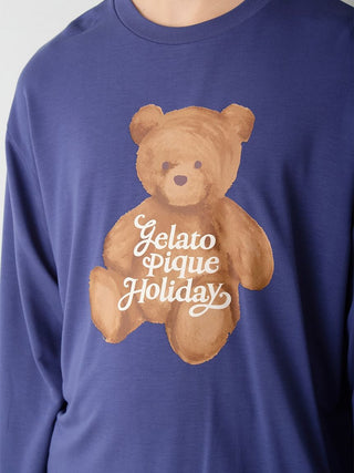 [HOLIDAY] Men's Bear One-point Long T-shirt