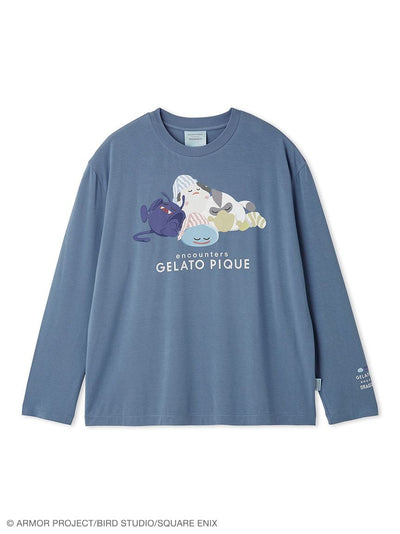 [Dragon Quest] Men’s Sleeping Monster One-Point Long Sleeve T-Shirt gelato pique