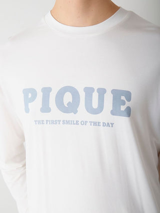 Men's Rayon Plain Stitch Logo-printed Long T-shirt