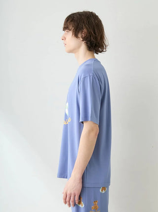 Men's Cool-to-touch Summer Bear One-point Printed T-shirt