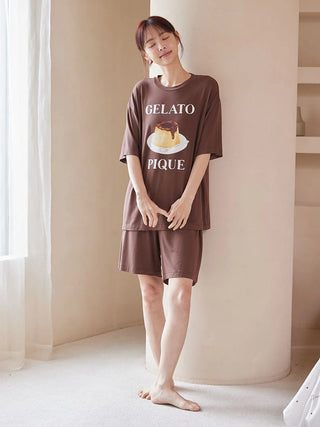 Men's Cool Rayon Pudding T-shirt & Shorts Set