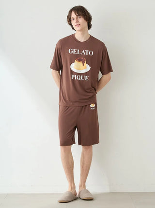 Men's Cool Rayon Pudding T-shirt & Shorts Set