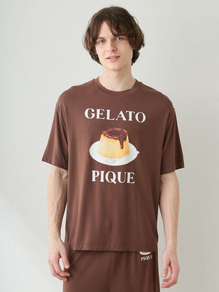 Men's Cool Rayon Pudding T-shirt & Shorts Set