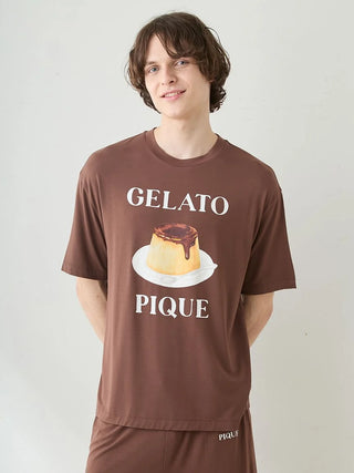 Men's Cool Rayon Pudding T-shirt & Shorts Set