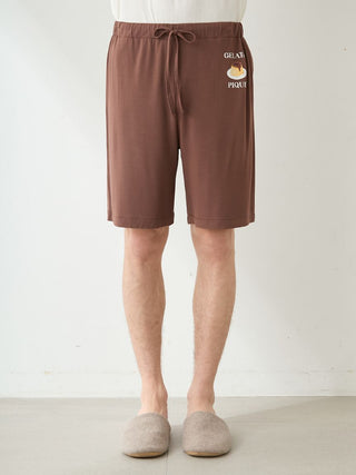 Men's Cool Rayon Pudding T-shirt & Shorts Set