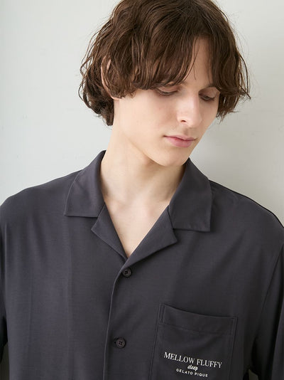 Men's COOL Rayon Mellow Fluffy Logo Shirt gelato pique