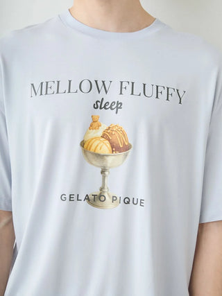 Men's COOL Rayon Mellow Fluffy Dessert Logo T-shirt