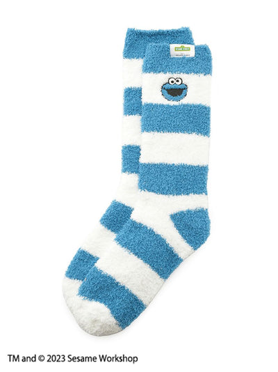 [SESAME STREET][MENS] Mid-Calf Fuzzy Socks gelato pique