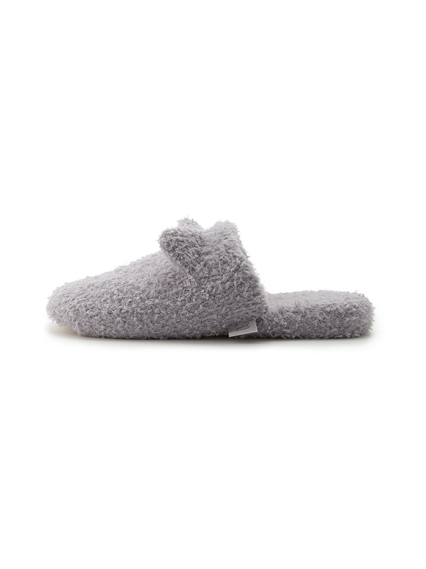 Men's Baby Moco Feather Cat Indoor Slip On Shoes in gray, Men's Lounge Room Slippers, Bedroom Slippers, Indoor Slippers at Gelato Pique USA.