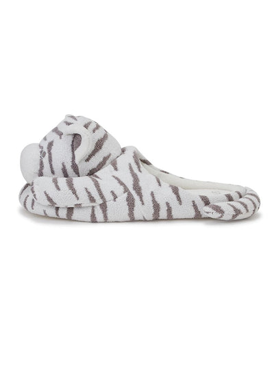 Men's White Tiger House Slippers gelato pique