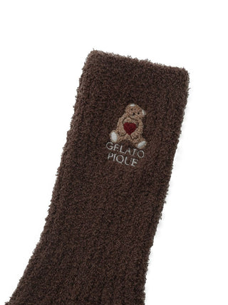 [Valentine][MENS] Baby Moco Heart Bear Sagara Socks