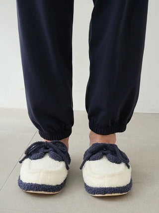 Men's Baby Moco Heart Embrodiery Room Shoes