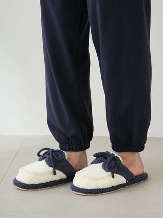 Men's Baby Moco Heart Embrodiery Room Shoes