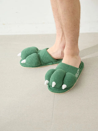 Men's Airy Moco Sleeping Dinosaur Room Shoes
